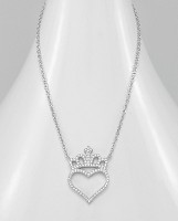 Κολιέ καρδιά στέμμα MAC2-53-70114695